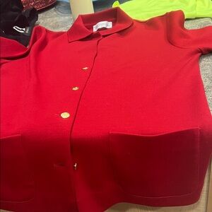 Red Women's Cardigan